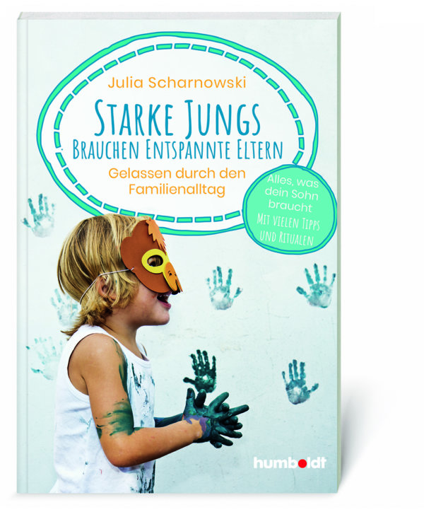 Buchcover Julia Scharnowski, Starke Jungs brauchen entspannte Eltern 3D-5-1607-3_M