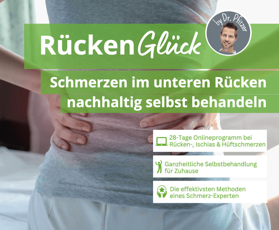 RückenGlück Onlineprogramm Schmerzen im unteren Rücken von Dr. Torsten Pfitzer